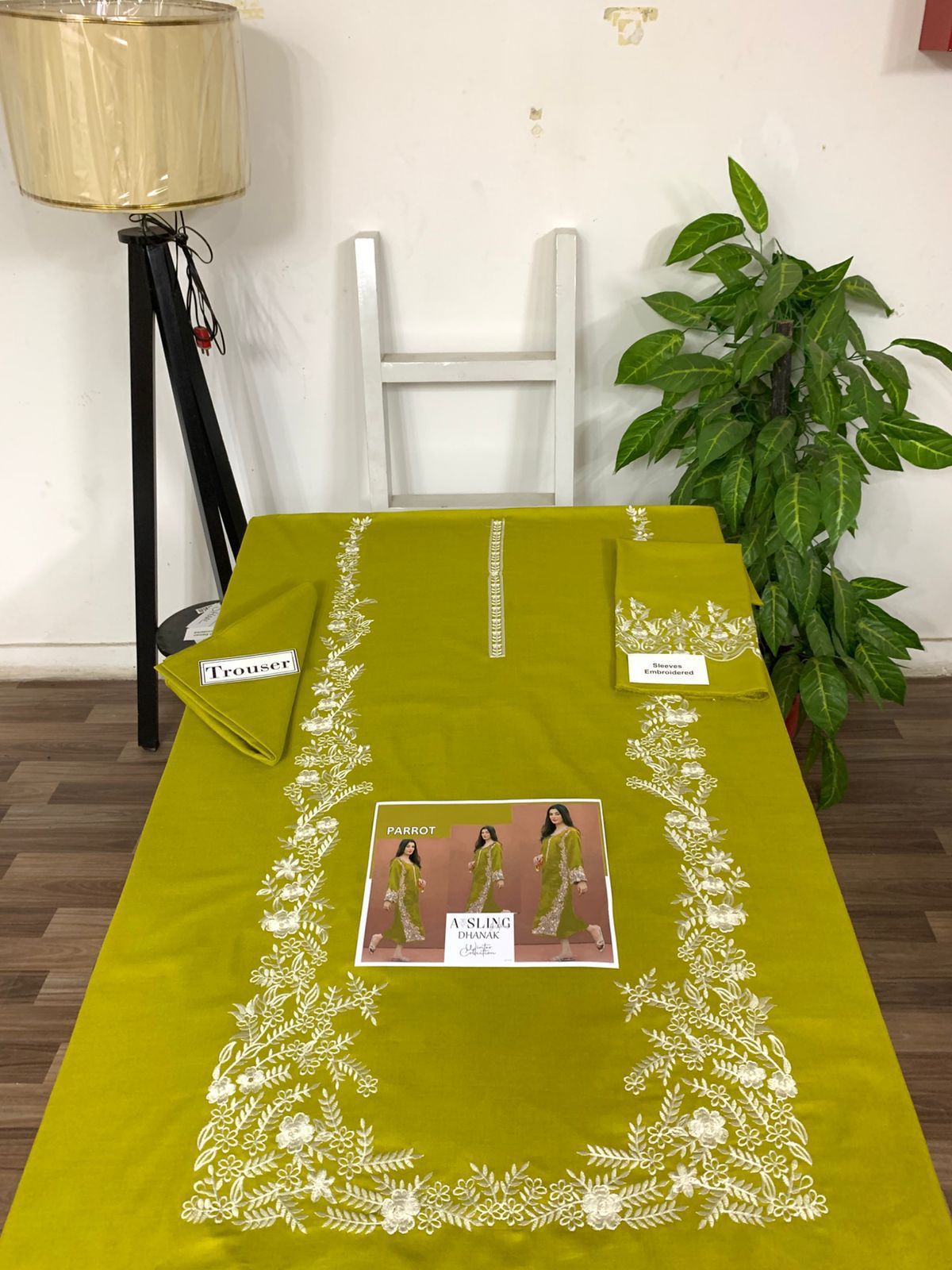 Embroidered 2Pc Lawn Unstitched Summer Dress - DM-07