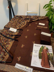 Fully Embroidered 3PC Dress With Heavy EMB Shawl - W22