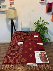 Fully Embroidered 3PC Dress With Heavy EMB Shawl - W2