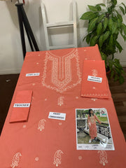 Embroidered 2Pc Lawn Unstitched Summer Dress - AL-101N