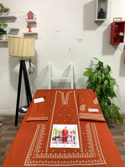 Embroidered 2Pc Lawn Unstitched Summer Dress - AL-00RN