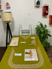 Heavy Embroidered 2Pc Lawn Unstitched Summer Dress - DE-1101A