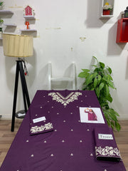 Embroidered 2Pc Lawn Unstitched Summer Dress - DE-66P